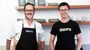 Flavrs founders Alejandro Oropeza and François Chu.