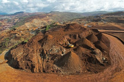 A nickel mining operation run by Harita Nickel in Indonesia's North Moluku province. Photo: Dimas Ardian/Bloomberg/Getty